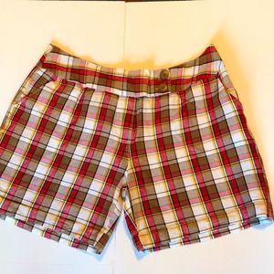 Connection plaid cuffed women’s short